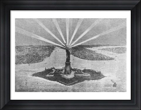Framed Statue of Liberty Print