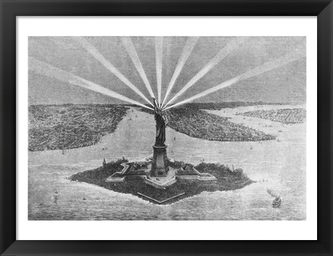 Framed Statue of Liberty Print