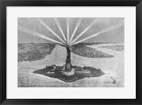 Framed Statue of Liberty Print