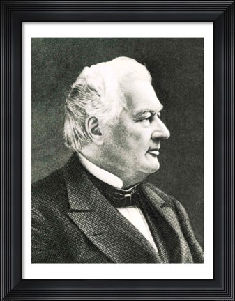 Framed Portrait of Fillmore Millard Print