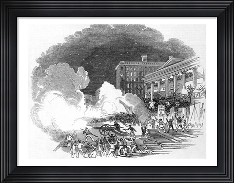 Framed Demonstration at Jersey City in favour of the Annexation by the United States of Texas Print