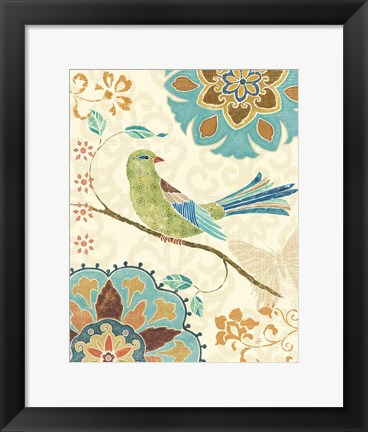 Framed Eastern Tales Birds II Print