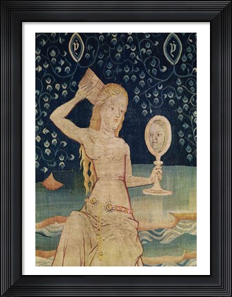 Framed Woman of Babylon - close up Print