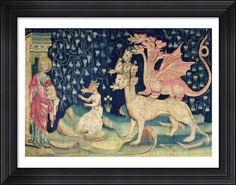 Framed Dragons Vomiting Frogs Print