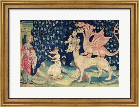 Framed Dragons Vomiting Frogs Print