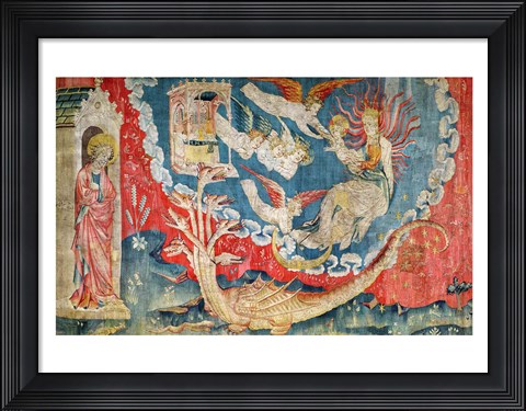 Framed Woman About to Give Birth and the Great Dragon Waiting to Devour the Infant Print