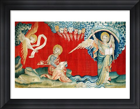 Framed Angel with an Open Book Print
