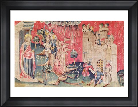 Framed Siege of the Town Print