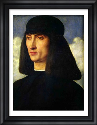 Framed Portrait of a Young Man Print