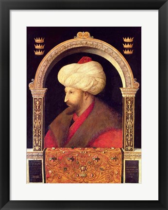 Framed Sultan Mehmet II Print