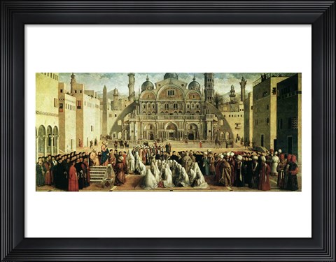 Framed St. Mark Preaching in Alexandria, Egypt Print