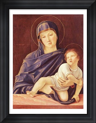 Framed Virgin and Child Print