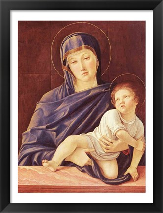 Framed Virgin and Child Print