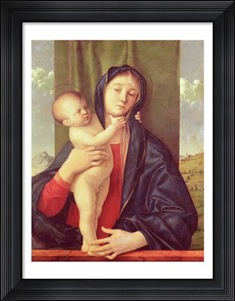 Framed Virgin and Child Print