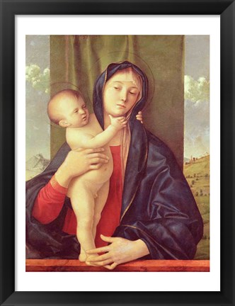 Framed Virgin and Child Print