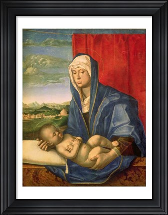 Framed Virgin and Child Print