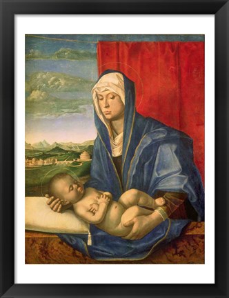 Framed Virgin and Child Print