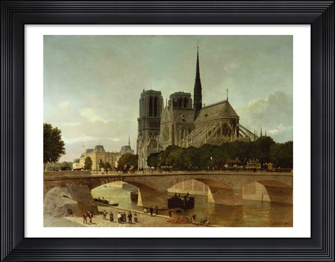 Framed Notre Dame, Paris, 1884 Print