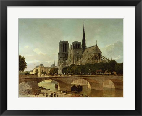 Framed Notre Dame, Paris, 1884 Print