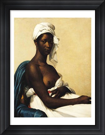 Framed Portrait of a Negress Print