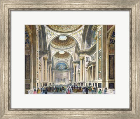 Framed Interior of La Madeleine, Paris Print