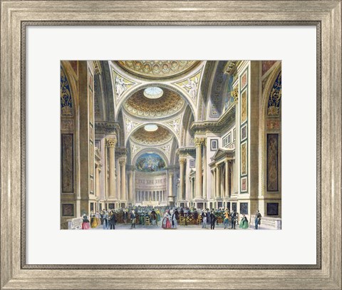 Framed Interior of La Madeleine, Paris Print