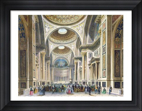 Framed Interior of La Madeleine, Paris Print