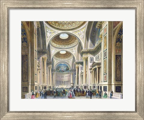 Framed Interior of La Madeleine, Paris Print