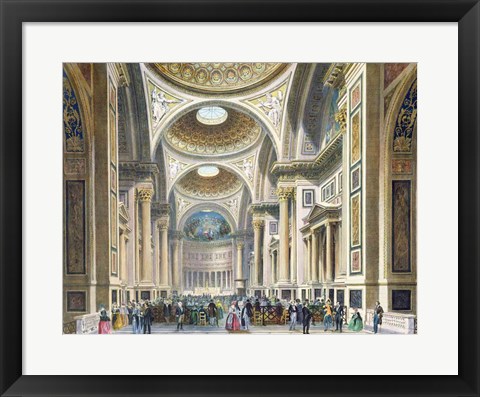 Framed Interior of La Madeleine, Paris Print