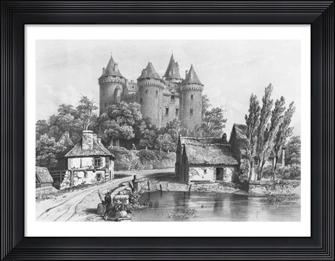 Framed Castle of Combourg Print