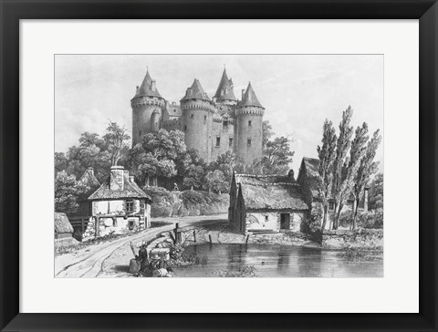 Framed Castle of Combourg Print