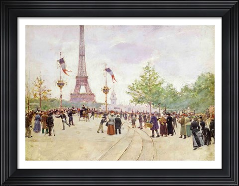 Framed Entrance to the Exposition Universelle, 1889 Print