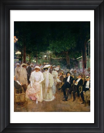 Framed Gardens of Paris Print