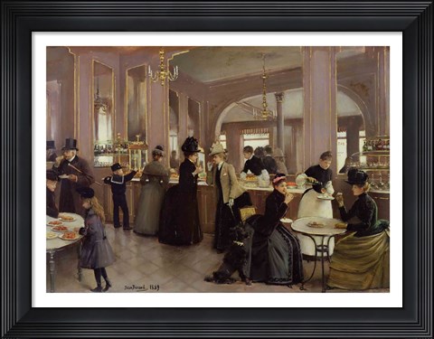 Framed La Patisserie Gloppe Print