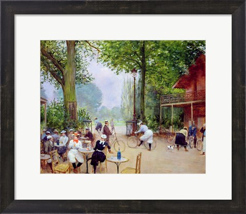 Framed Chalet du Cycle in the Bois de Boulogne, c.1900 Print