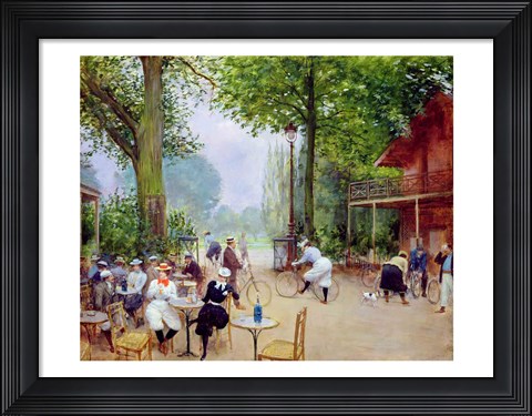 Framed Chalet du Cycle in the Bois de Boulogne, c.1900 Print