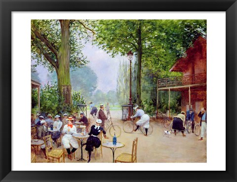 Framed Chalet du Cycle in the Bois de Boulogne, c.1900 Print