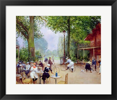Framed Chalet du Cycle in the Bois de Boulogne, c.1900 Print
