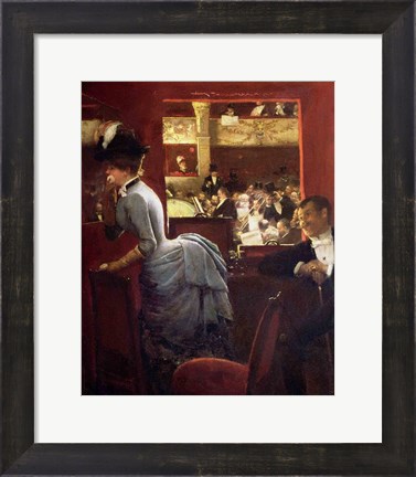 Framed Box by the Stalls, c.1883 Print