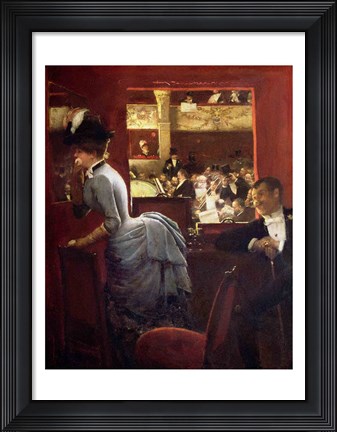 Framed Box by the Stalls, c.1883 Print