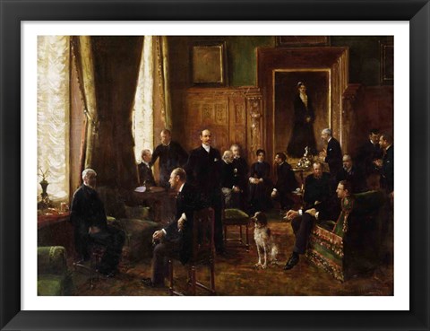 Framed Salon of the Countess Potocka, 1887 Print