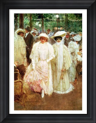 Framed Gardens of Paris - detail Print