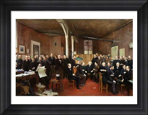 Framed Le Journal des Debats, 1889 Print