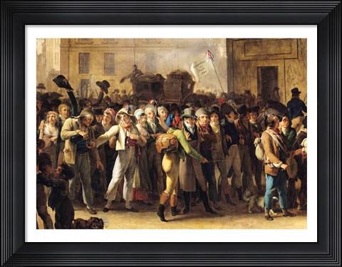 Framed Conscripts of 1807 Marching Past the Gate of Saint-Denis Print