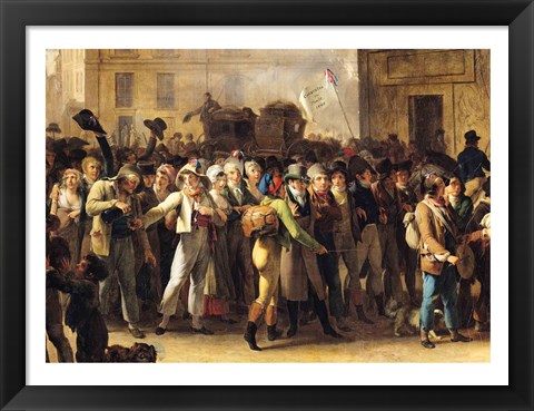 Framed Conscripts of 1807 Marching Past the Gate of Saint-Denis Print