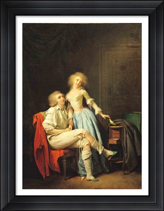 Framed Couple with an Escaped Bird Print
