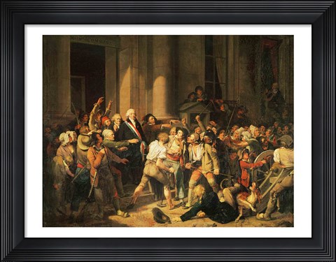 Framed Act of Courage of Monsieur Defontenay, Mayor of Rouen Print