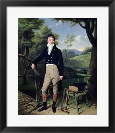 Framed Portrait of a Man Print