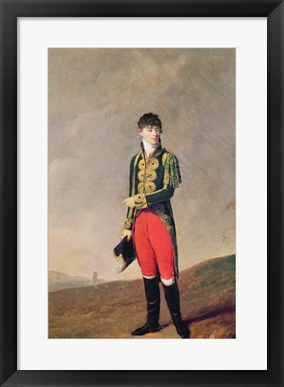 Framed Baron de Galz de Malvirade Print