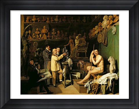 Framed Studio of Jean Antoine Houdon Print